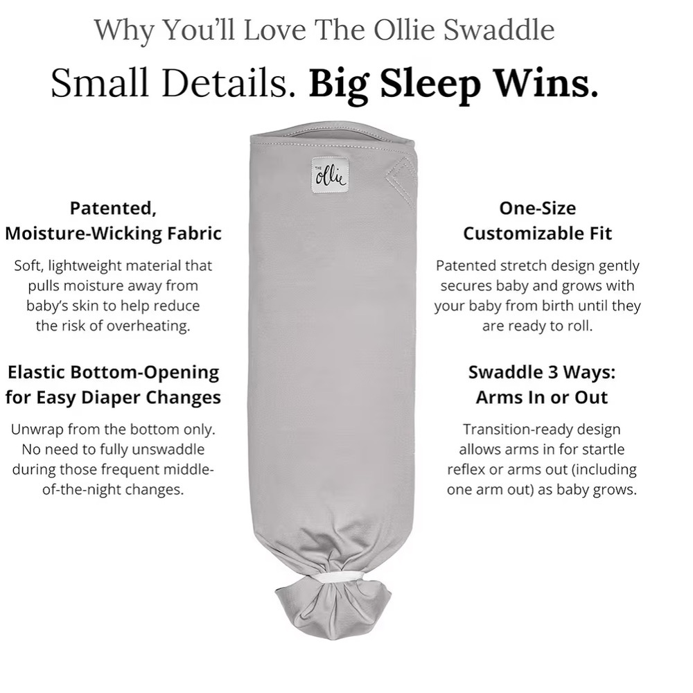 The Ollie Swaddle in Gray
